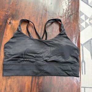 Lululemon Energy Longline Ribbed Bra, Size 14 Black